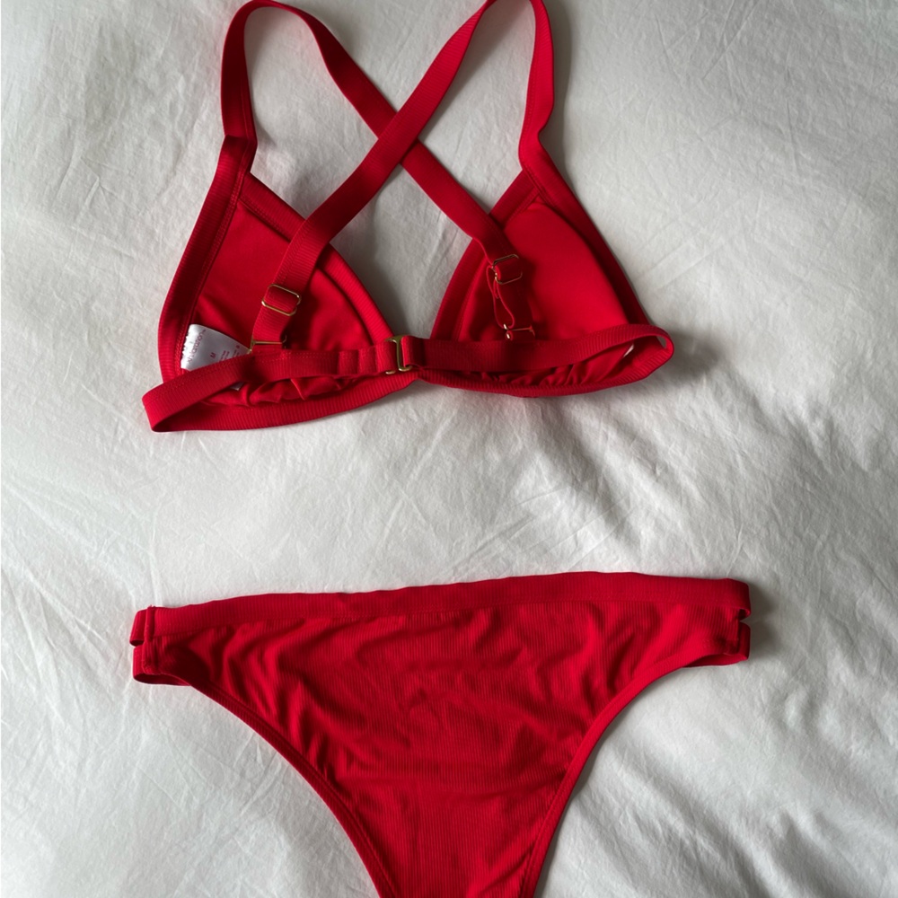 Red Triangle Bikini - Picture 3 of 5
